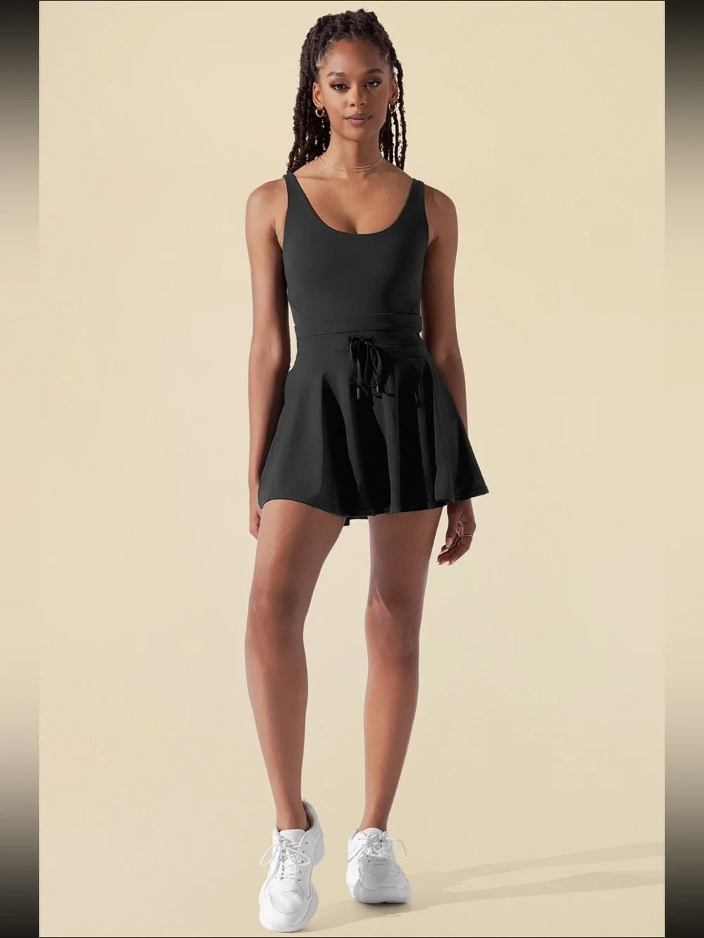 POPFLEX Twirl Dress in Black - Picture 6 of 14